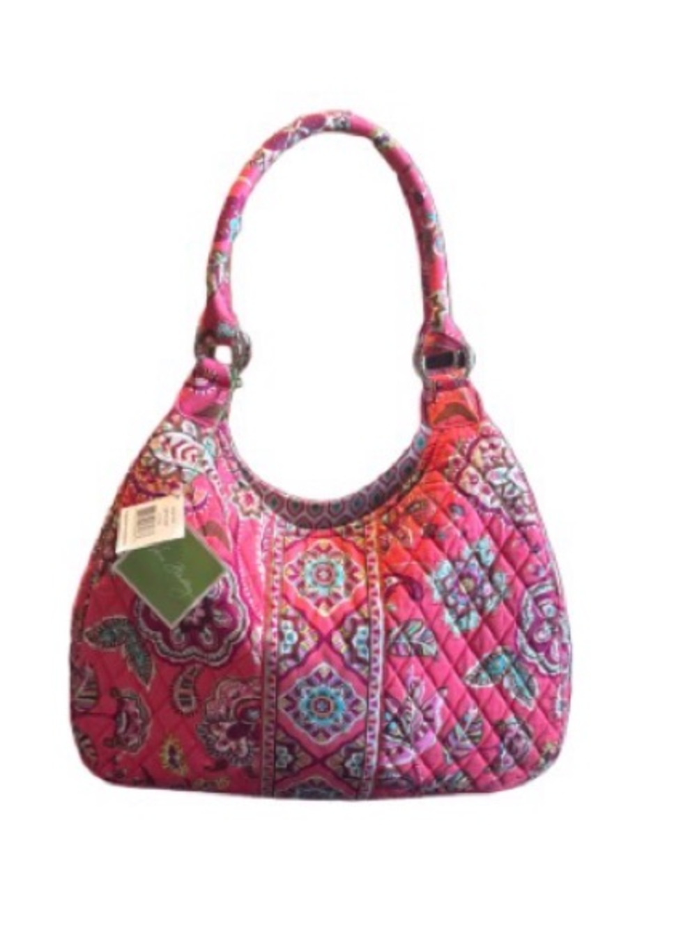 Vera Bradley call me coral large  Quilted Hobo Bag
